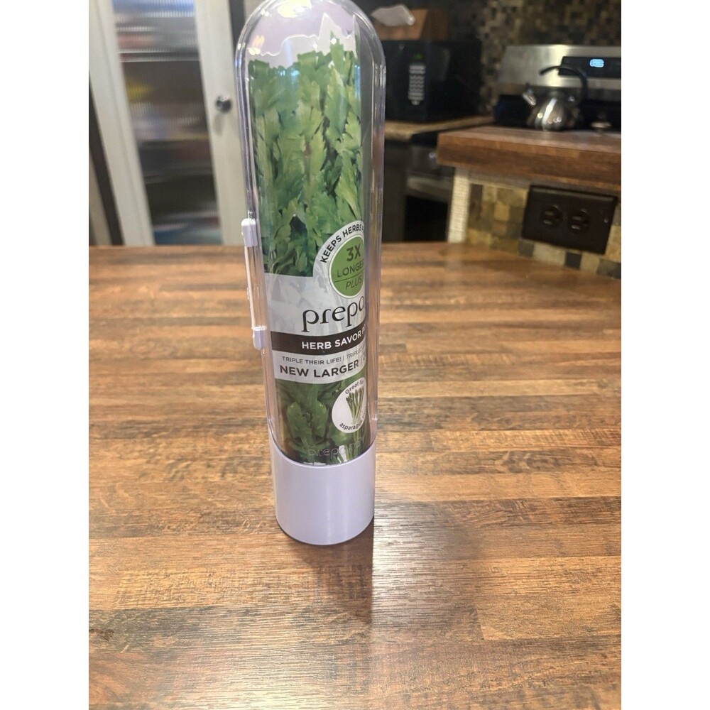 Prepara Herb Savor Pod Cilantro Savor Food Storage Container 20% Larger White
